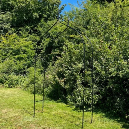 2.4m Metal Garden Arch - Black