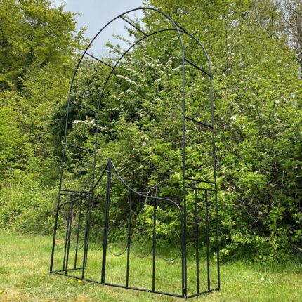 Metal Garden Arch with Gate - 2.4m
